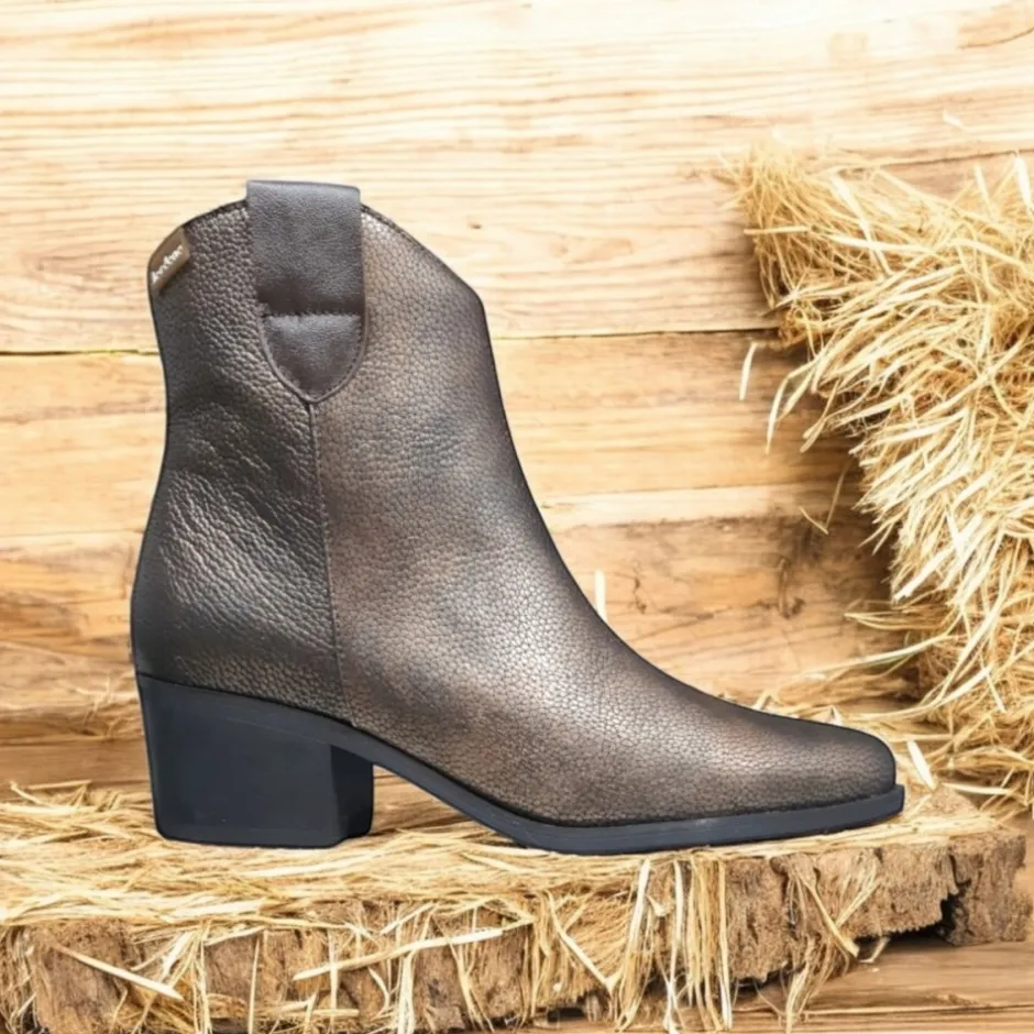 botn__napa_bronce_metal_0.webp Calzaro Botas Cowboy | Botas Y Botines Mujer | Botín 4011 Napa Bronce Metal.