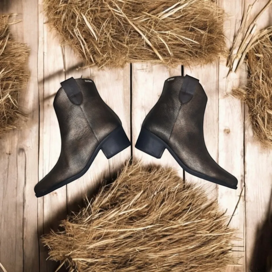 botn__napa_bronce_metal_5.webp Calzaro Botas Cowboy | Botas Y Botines Mujer | Botín 4011 Napa Bronce Metal.