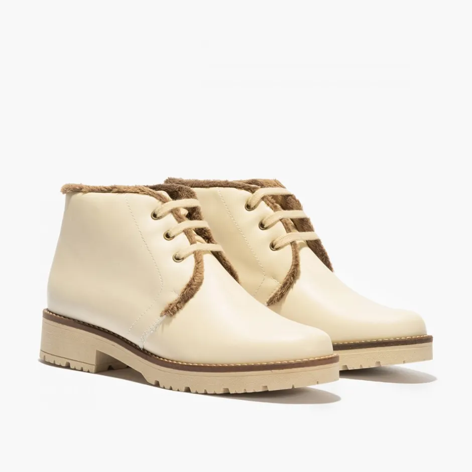 botn__safari_de_pelo_para_1-2.webp Calzaro Botas De Pelo | Botín 10085 Safari de Pelo para Mujer Color Crema Hielo