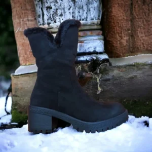 Calzaro Botas De Pelo | Botín Cremallera 2217 Negro