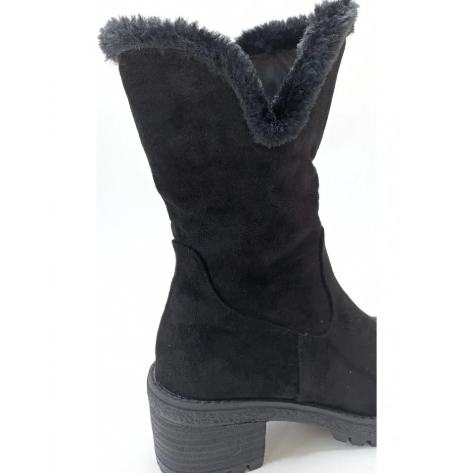 botn_cremallera__negro_4-1.webp Calzaro Botas De Pelo | Botín Cremallera 2217 Negro
