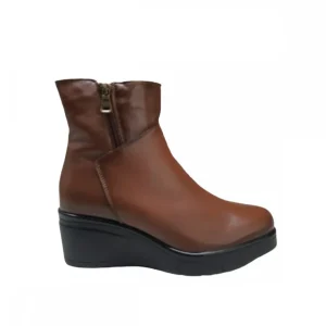 Calzaro Botas Y Botines Mujer | Botín Cuña 5020 Cuero