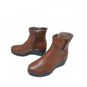 Calzaro Botas Y Botines Mujer | Botín Cuña 5020 Cuero