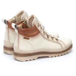 Calzaro Deportivas | Casual | Botín Deportivo con Cordones para Mujer Vigo 8564 Nata.