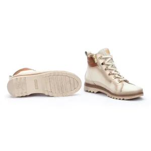 Calzaro Deportivas | Casual | Botín Deportivo con Cordones para Mujer Vigo 8564 Nata.