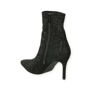 Calzaro Botas Bajas Y Botines | Botín Fantasía Strass 23128 Negro.