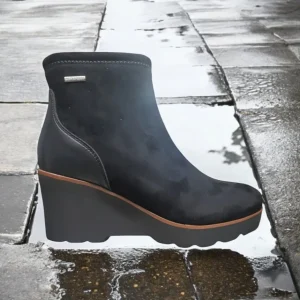 Calzaro Botas Y Botines Mujer | Botín Mujer Membrana Impermeable 9040 Water Proof Negra