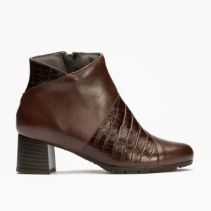 Calzaro Confort | Botín tacón combinado 1044 bicolor marrón