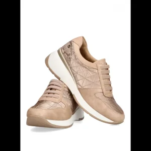 Calzaro Deportivas | Confort | Deportivas Acolchadas con Elásticos Mujer Armony Angera 50219 Taupe