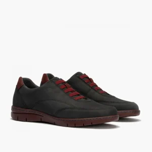 Calzaro Zapatos Con Cordones | Deportivo Hombre 4961 con Elásticos y Nobuck Azul