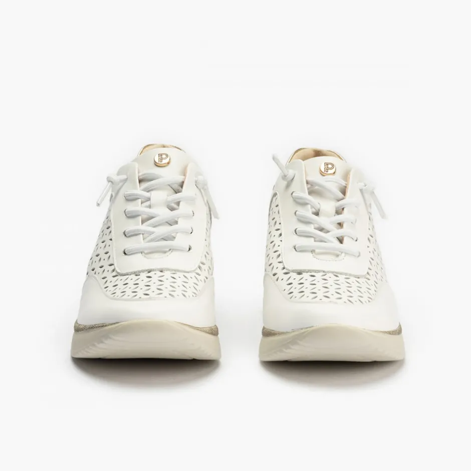 deportivos_de_mujer__en_p_2.webp Calzaro Deportivas | Deportivos de Mujer 5664 en Piel con Cordones Elásticos y Plataforma y con Cordones Elásticos Blanca.