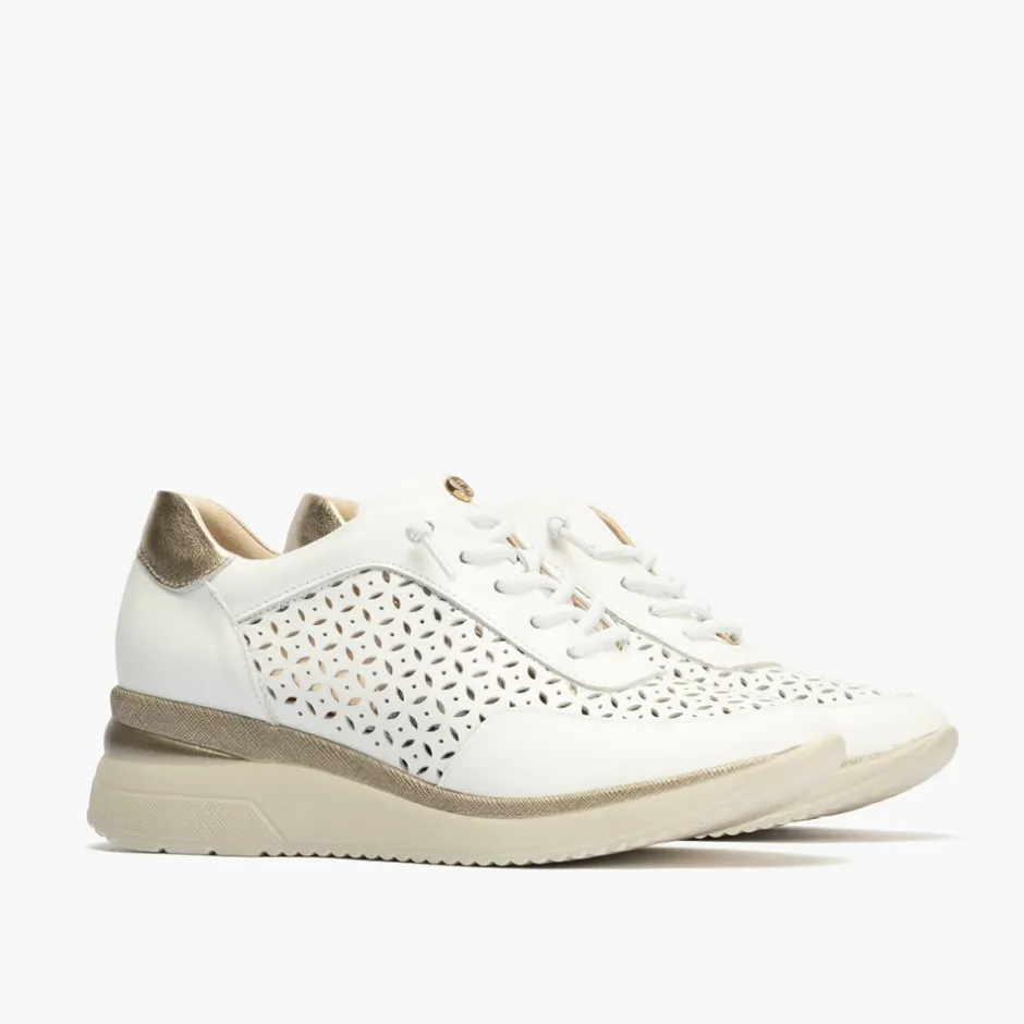 deportivos_de_mujer__en_p_4.webp Calzaro Deportivas | Deportivos de Mujer 5664 en Piel con Cordones Elásticos y Plataforma y con Cordones Elásticos Blanca.