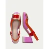 Calzaro Zapatos De Tac贸n | Destalonado 232668 Australia Naranja Papaya Pink.