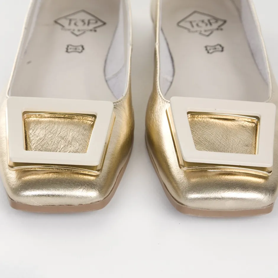 francesita_plana__oro_2.webp Calzaro Mocasines | Bailarinas | Francesita Plana 23354 Oro
