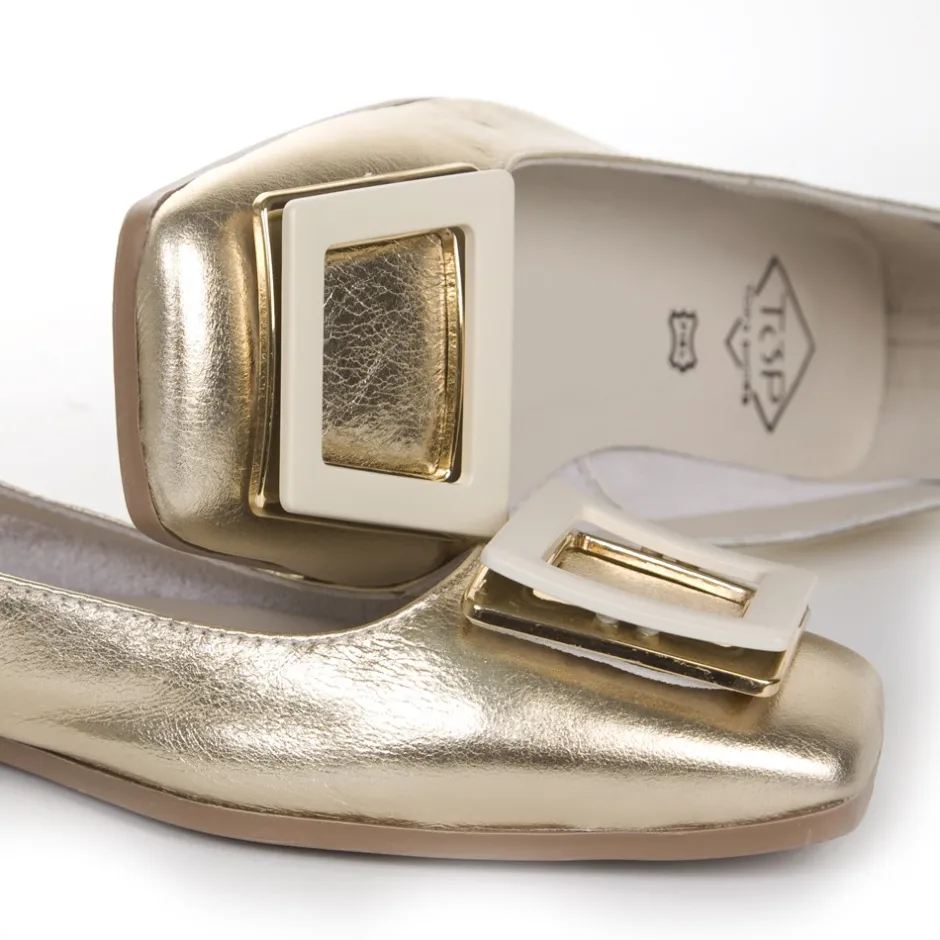 francesita_plana__oro_3.webp Calzaro Mocasines | Bailarinas | Francesita Plana 23354 Oro