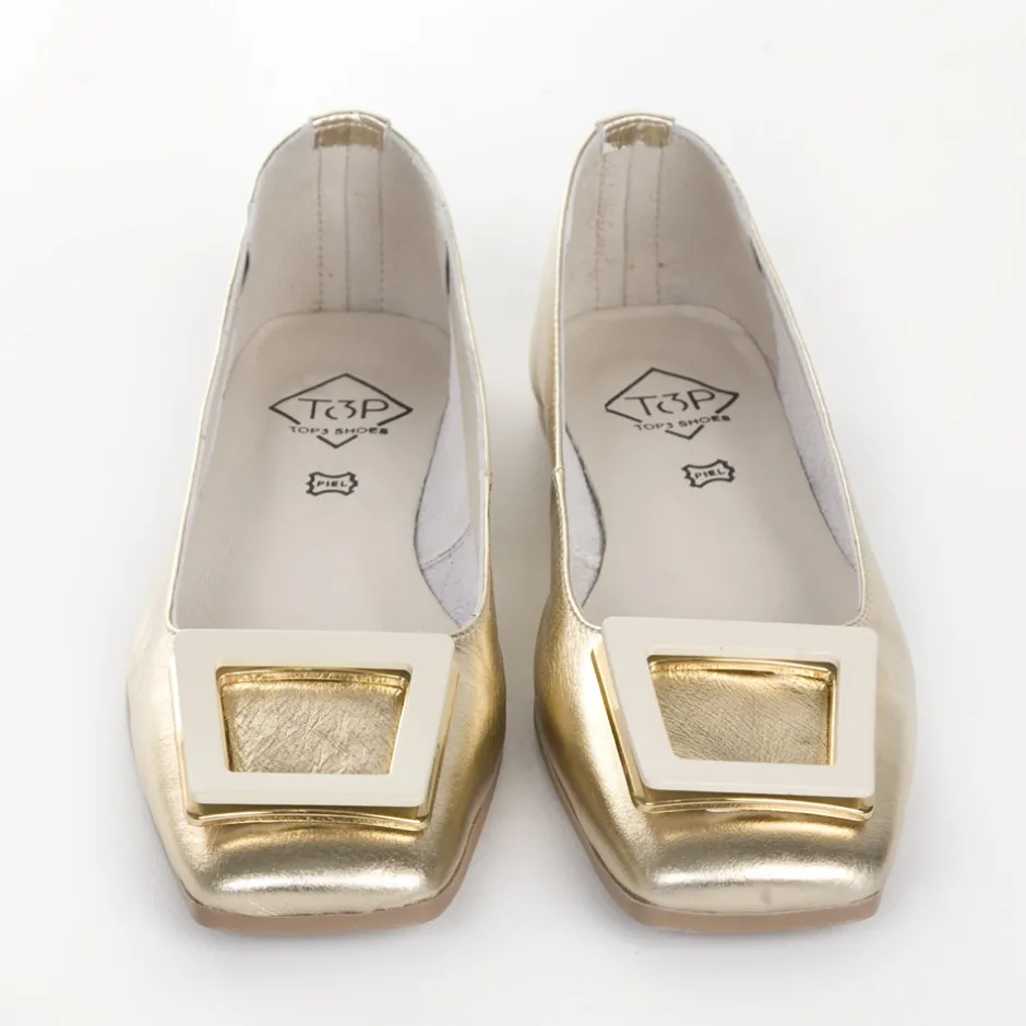 francesita_plana__oro_6.webp Calzaro Mocasines | Bailarinas | Francesita Plana 23354 Oro