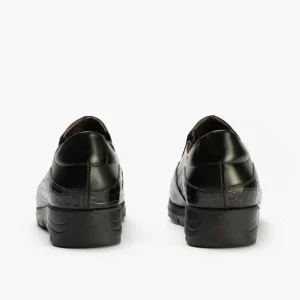 Calzaro Confort | Manoletina 2500 en Napa Combinada Negro