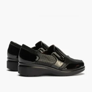 Calzaro Confort | Manoletina con lycra para mujer 5310 color negro