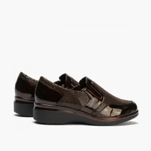 Calzaro Confort | Manoletina con Lycra para mujer 5310 Color Marrón Chocolate