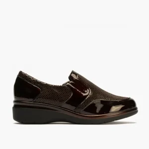 Calzaro Confort | Manoletina con Lycra para mujer 5310 Color Marrón Chocolate