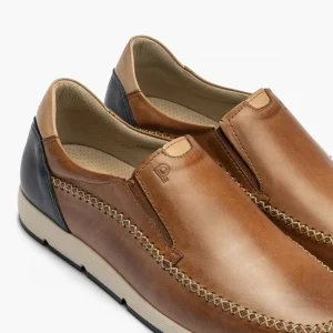Calzaro Mocasines | Manoletinas Hombre 4050 Slip On Bordón Marrón Claro Cuero