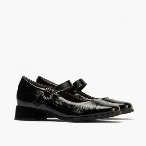 Calzaro Zapatos De Tac贸n | Confort | Mercedes en Charol Mujer 10111 Color Negro.
