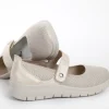 Calzaro Confort | Merceditas Confort Elástico Mujer 23463 Beige