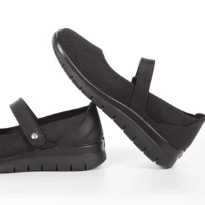 Calzaro Confort | Merceditas Confort Elástico Mujer 23463 Negro