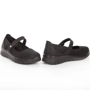 Calzaro Confort | Merceditas Confort Elástico Mujer 23463 Negro