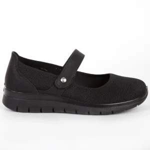 Calzaro Confort | Merceditas Confort Elástico Mujer 23463 Negro