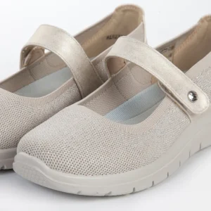 Calzaro Confort | Merceditas Confort Elástico Mujer 23463 Beige