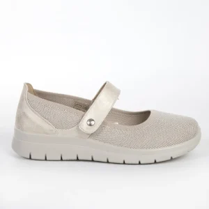 Calzaro Confort | Merceditas Confort Elástico Mujer 23463 Beige