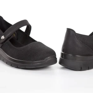 Calzaro Confort | Merceditas Confort Elástico Mujer 23463 Negro