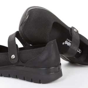 Calzaro Confort | Merceditas Confort Elástico Mujer 23463 Negro