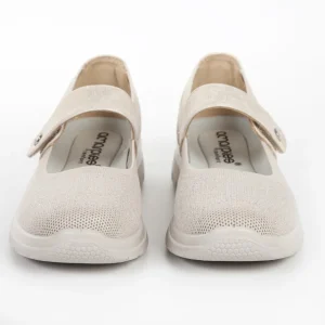 Calzaro Confort | Merceditas Confort Elástico Mujer 23463 Beige