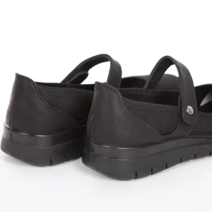 Calzaro Confort | Merceditas Confort Elástico Mujer 23463 Negro