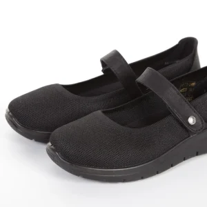 Calzaro Confort | Merceditas Confort Elástico Mujer 23463 Negro