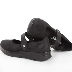 Calzaro Confort | Merceditas Confort Elástico Mujer 23463 Negro