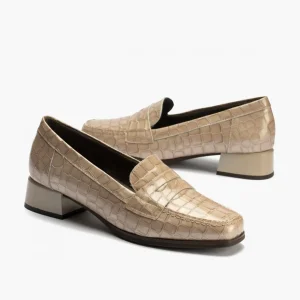 Calzaro Zapatos De Tac贸n | Confort | Mocasines 5423 con Tacón Bajo Piedra de Mujer