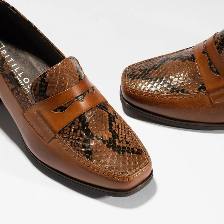 mocasines__con_tacn_medio_1-1.webp Calzaro Zapatos De Tac贸n | Confort | Mocasines 1682 con Tacón Medio Lucido/Zimba Marrón Claro Cuero