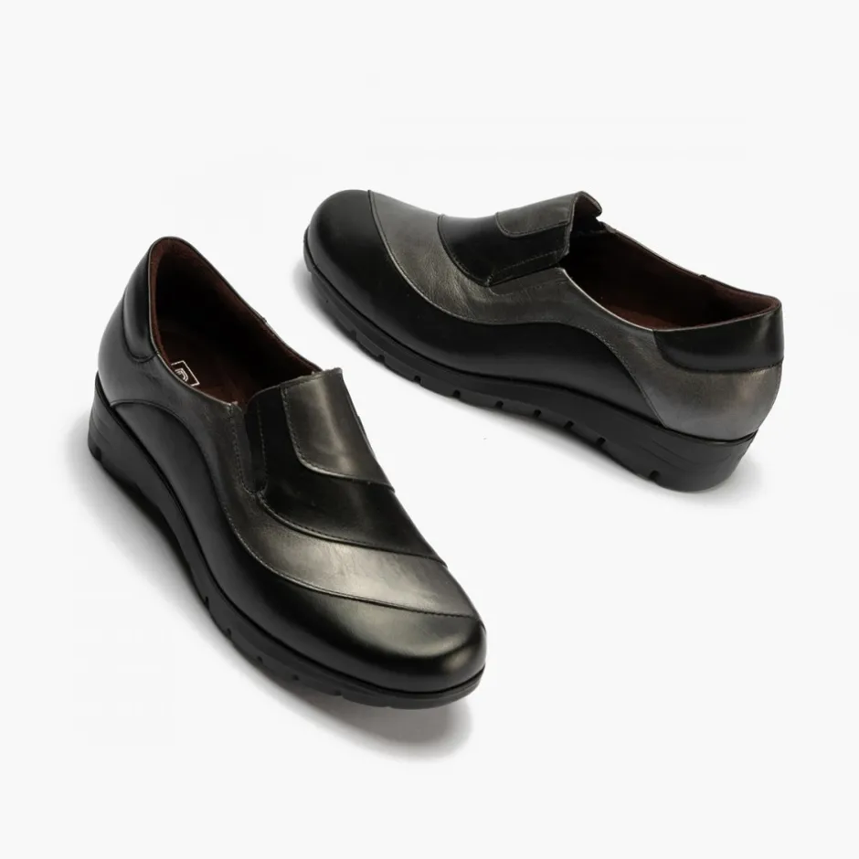 mocasines_manoletina_piez_3.webp Calzaro Confort | Mocasines Manoletina piezas 2701 Metal Grafito Negro