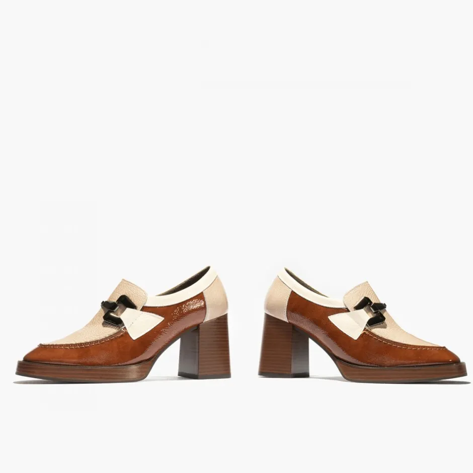 mocasinpiel_charol__cuero_2.webp Calzaro Zapatos De Tac贸n | MocasinPiel Charol 5484 Cuero-Piedra-Beige.
