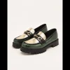 Calzaro Mocasines | Casual | Mocasín de Charol 459H771 en Verde y Dorado