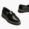 Calzaro Mocasines | Confort | Mocasín Manoletina Adorno Mujer 10070 Color Negro.