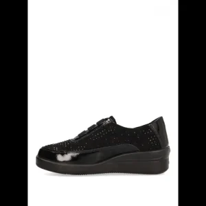 Calzaro Confort | MocasínBrillos Elásticos Mujer Armony 60008 Negro