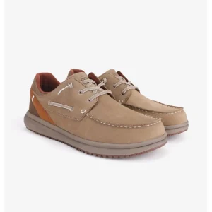 Calzaro Zapatos Con Cordones | Deportivas Casual | Nautico Java Beige