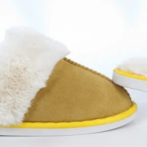 Calzaro Pantuflas | Pantufla Casa Pelo 912  Amarillo Mostaza