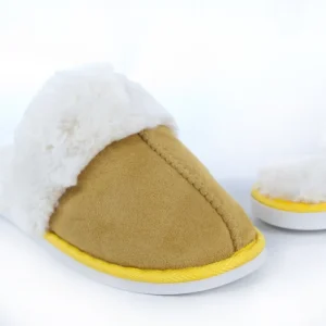Calzaro Pantuflas | Pantufla Casa Pelo 912  Amarillo Mostaza