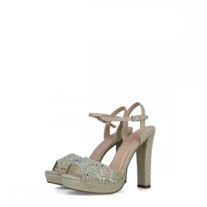 Calzaro Zapatos De Tac贸n | Sandalia 23685 Cassiopeia Glitter Oro