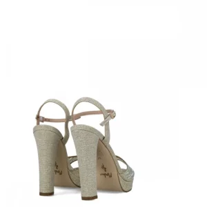 Calzaro Zapatos De Tac贸n | Sandalia 23685 Cassiopeia Glitter Oro